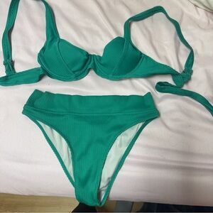 SHEIN Teal Bikini Set